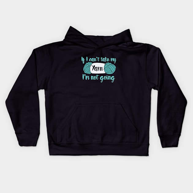 Knitting humor Kids Hoodie by bubbsnugg